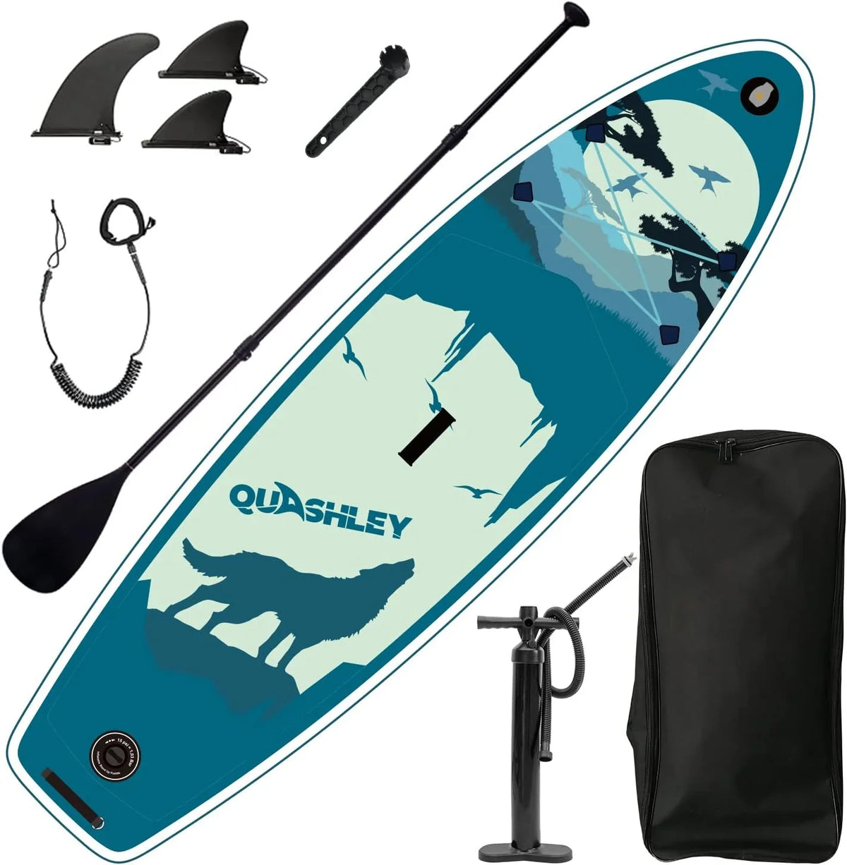 for Premium Deck, 11'x33 330lbs Board Max Up with Youth Non-Slip Adults, Wide Fishing Accessories, Inflatable Paddle & for Stand SUP Surfing, x6 & Stance,
