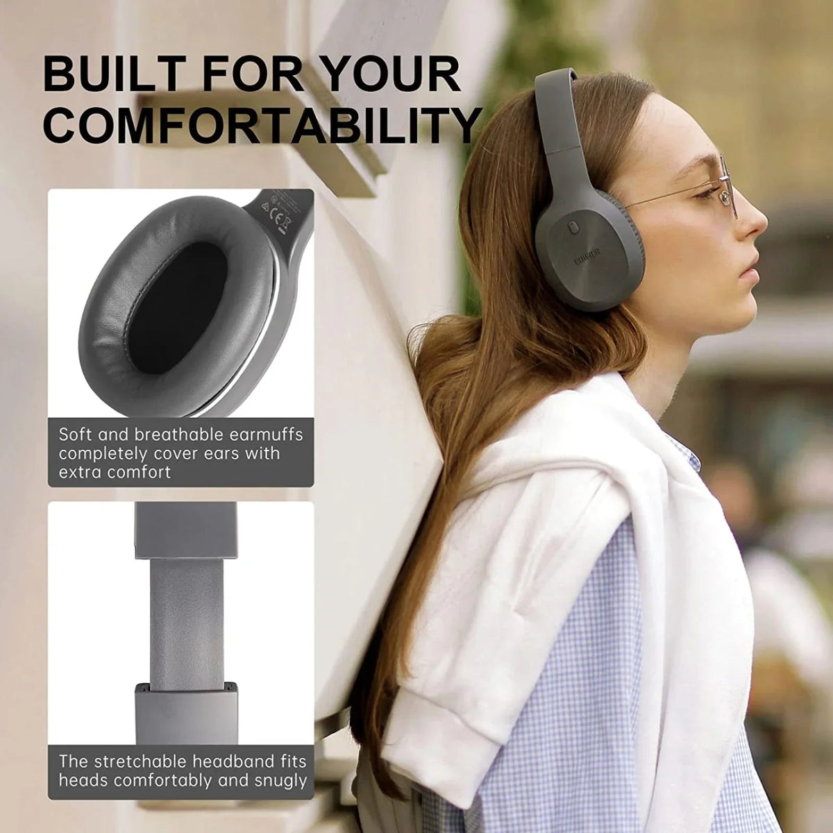 Headphones Bluetooth W600BT Stereo