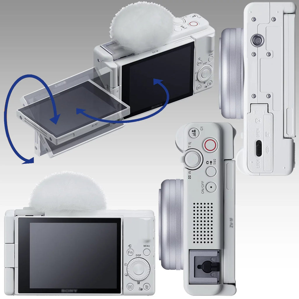 Macro Includes: - Kit, Bundle) Card, ZV-1F 64GB (White) Filter Bundle Essential Close-Up Camera More Memory Battery (20pc & Replacement Extreme 4PC Ultimaxx