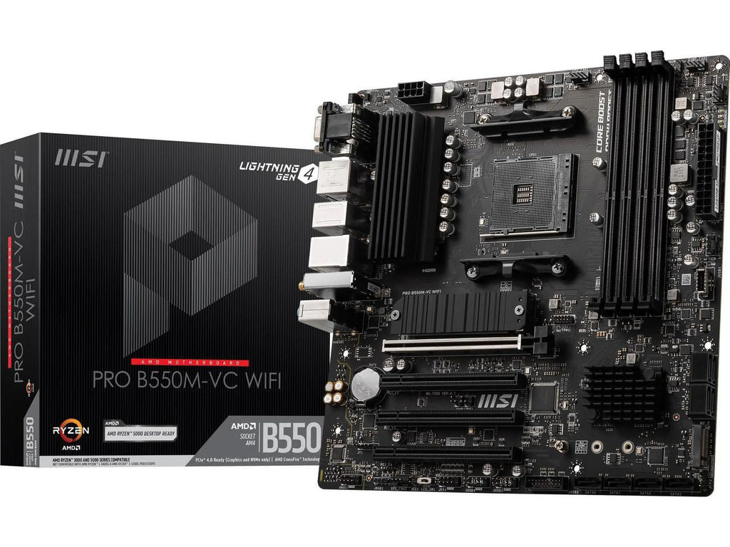 B550 AMD MATX PRO B550M-VC AM4 WIFI MSI PRO AMD Motherboard 6Gb/s SATA