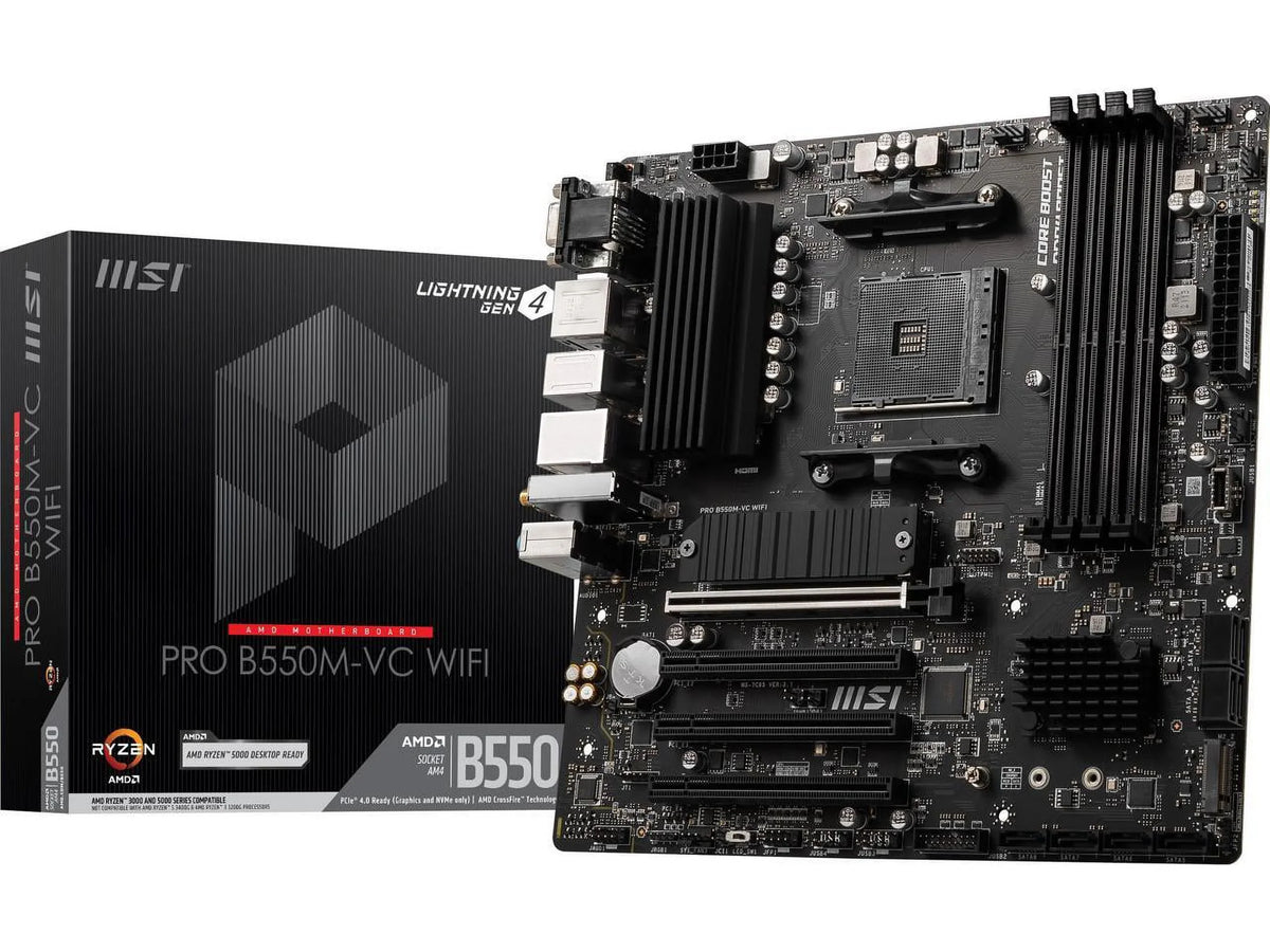 B550 AMD MATX PRO B550M-VC AM4 WIFI MSI PRO AMD Motherboard 6Gb/s SATA