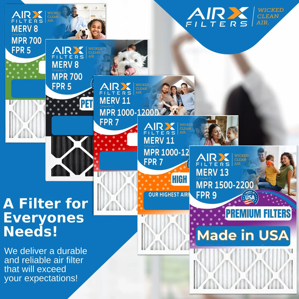 Made 5 USA FPR 4 HVAC Filter Electrostatic by Filter AIR. Premium MPR & Air 8 Comparable FILTERS Conditioner AIRX Pack AC 16x16x1 Pleated CLEAN Air MERV WICKED to 700 Furnace Filters 16x16x1