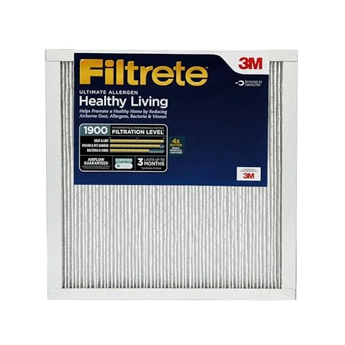 3-Month 1900, Filters, Filtrete Filters Ultimate Healthy MPR 14x14x1 2 1-Inch Air Filter, Pleated Living Allergen 13, Air MERV