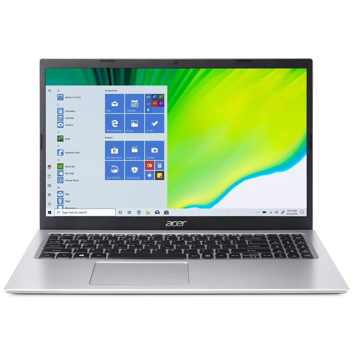 W11HS Acer Celeron Laptop - N4500 Aspire FLASH Restored (Refurbished) 15.6" RAM 4GB 1 64GB 1.1GHz Intel