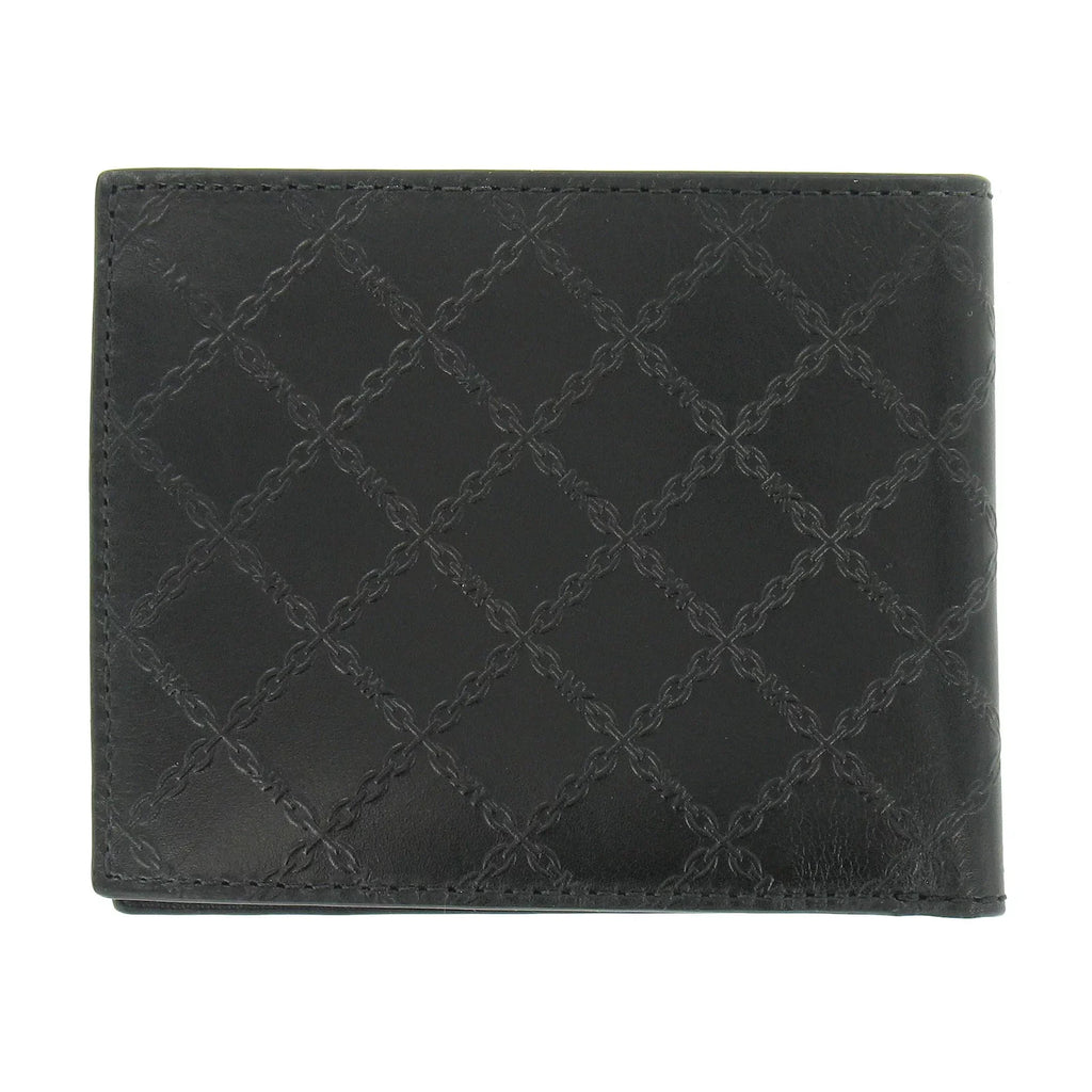 Andy Michael Kors Slim Billfold Bi-Fold Mens (Black) Wallet 2 Leatehr