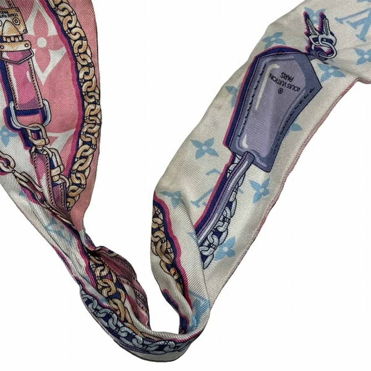 Silk Accessories Ultimate M76677 BB Bandana (Good) Women's Pre-Owned Scarf Bandeau