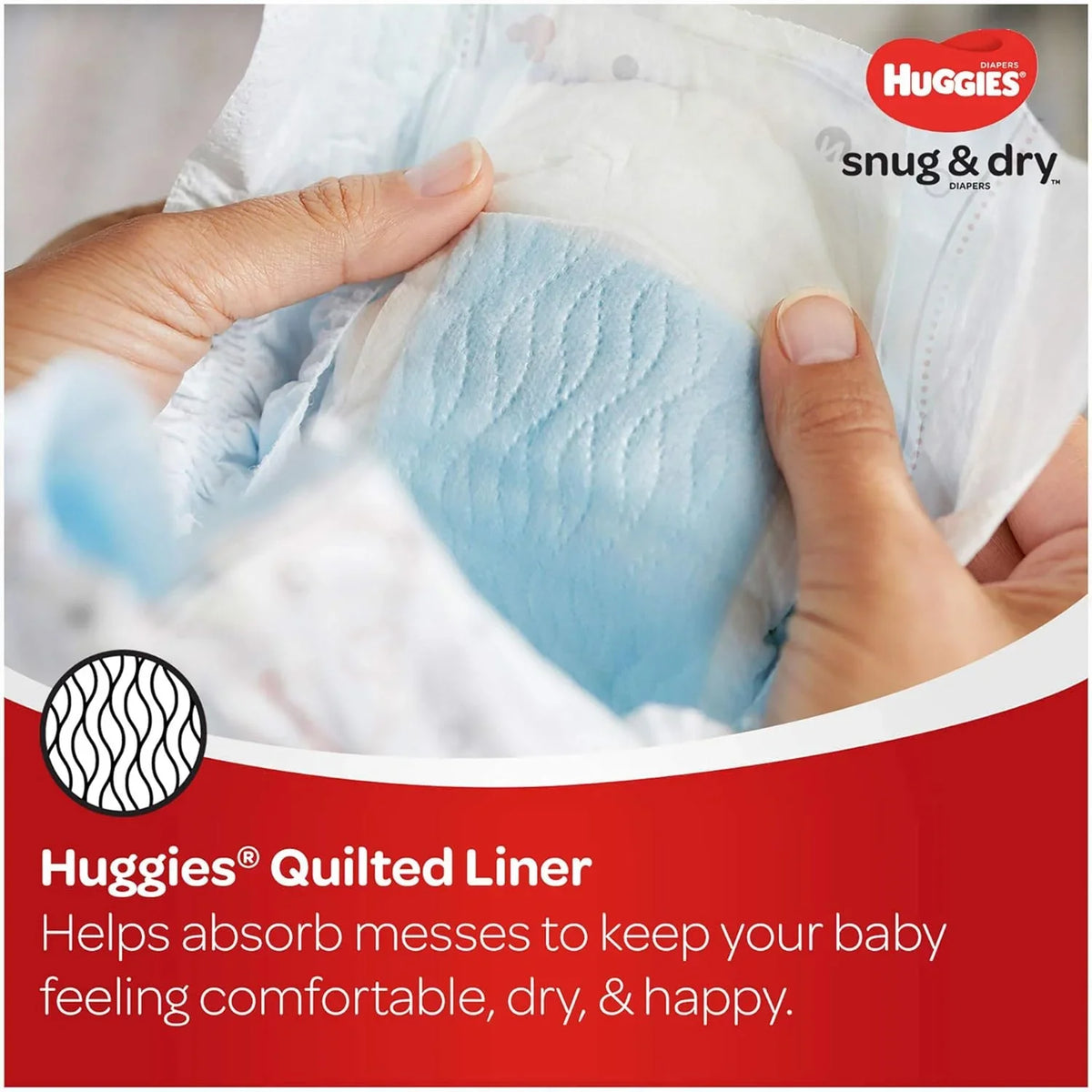Dry (54 Snug Big HUGGIES 6 dimension and Pack, 54 Count) Diapers Baby Count