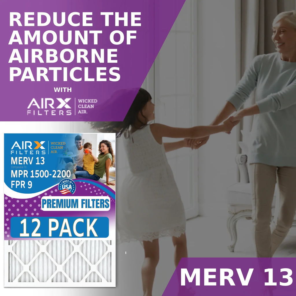 Rating, AIRX Filter AIR. WICKED 1500 Air Made - Furnace MPR USA Pack 16x30x1 12 of by 2200 CLEAN & 13 to FPR 9 Comparable FILTERS Filters MERV - in