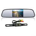 View Reverse Parking Kit Car Night Vision Mirror Backup System Rear Camera 4.3"