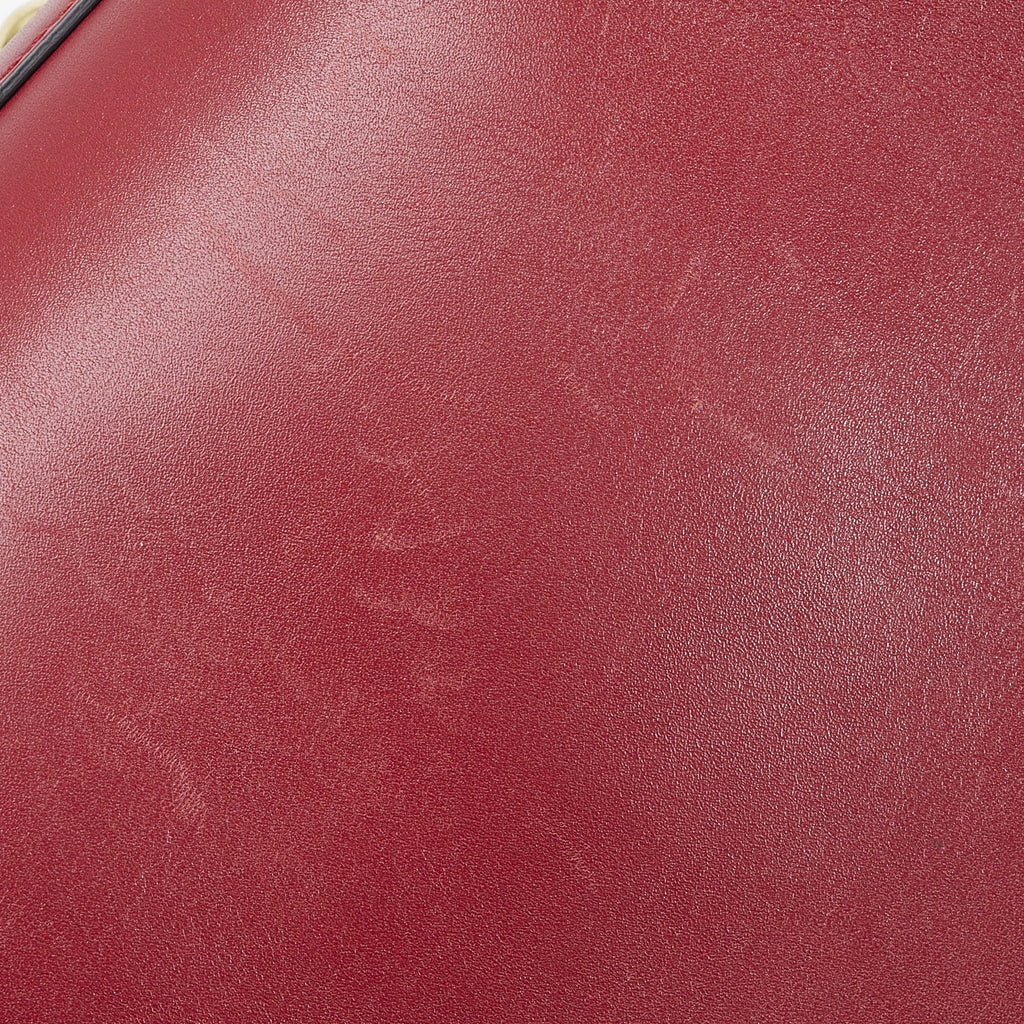 Sylvie (Good) Satchel Pre-Owned Authenticated Unisex Calf Red Leather