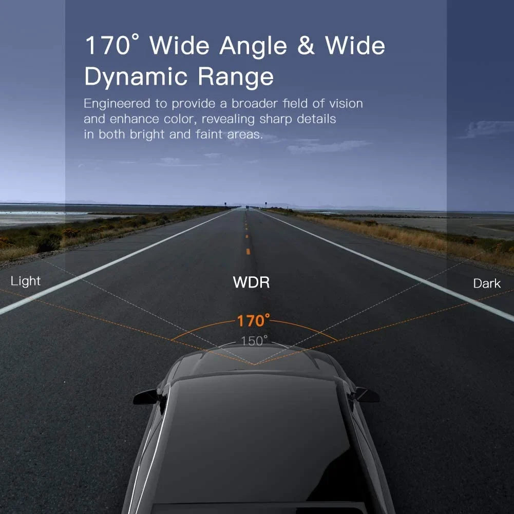 C450 FHD APEMAN Wide 3" Parking Car Dash 170° 1080P Angle Monitor, Screen, Camera Black Cam