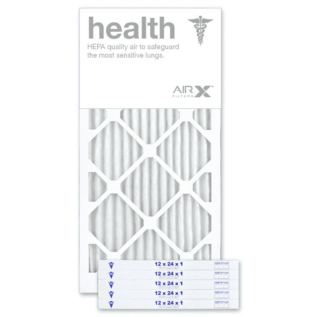 Furnace 12x24x1 of AIRx Air Air Box Filter Pleated USA Filters AC Made Health Filter MERV 6, Replacement 13 in the