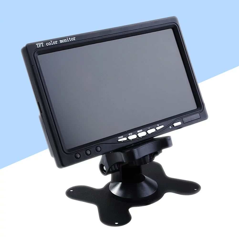 Backup DVD Color (Black) Camera Car LCD Mirror Backlight TFT Serveillance Reverse Camera Monitor 7" View HD Car for Rear