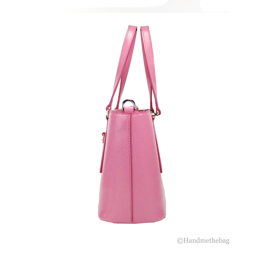 Small Marc Leather Saffiano Tote Bag Candy Jacobs Pink Crossbody