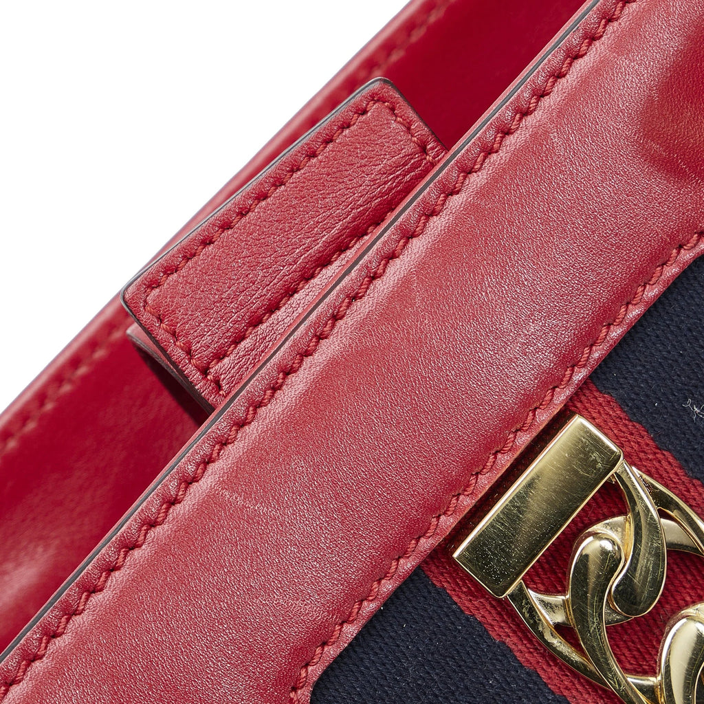 Sylvie (Good) Satchel Pre-Owned Authenticated Unisex Calf Red Leather
