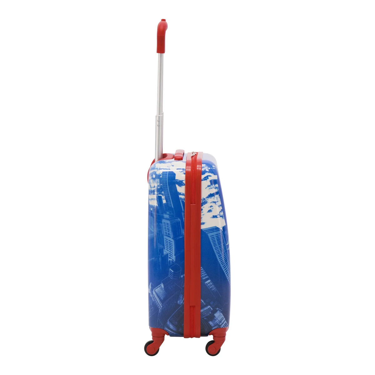 with Marvel Luggage, Hardshell Blue Inch Suitcase Kids Spider-Man 21 Carry On Rolling Wheels,