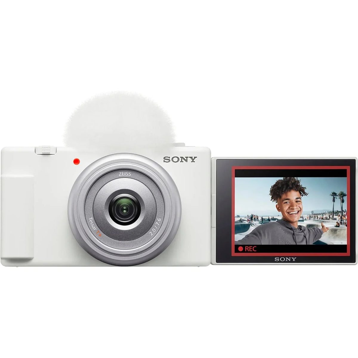 & Creators 4K for White Vloggers Vlog ZV-1F/W Camera and 20.1MP Content Bundle with Video ZV-1F