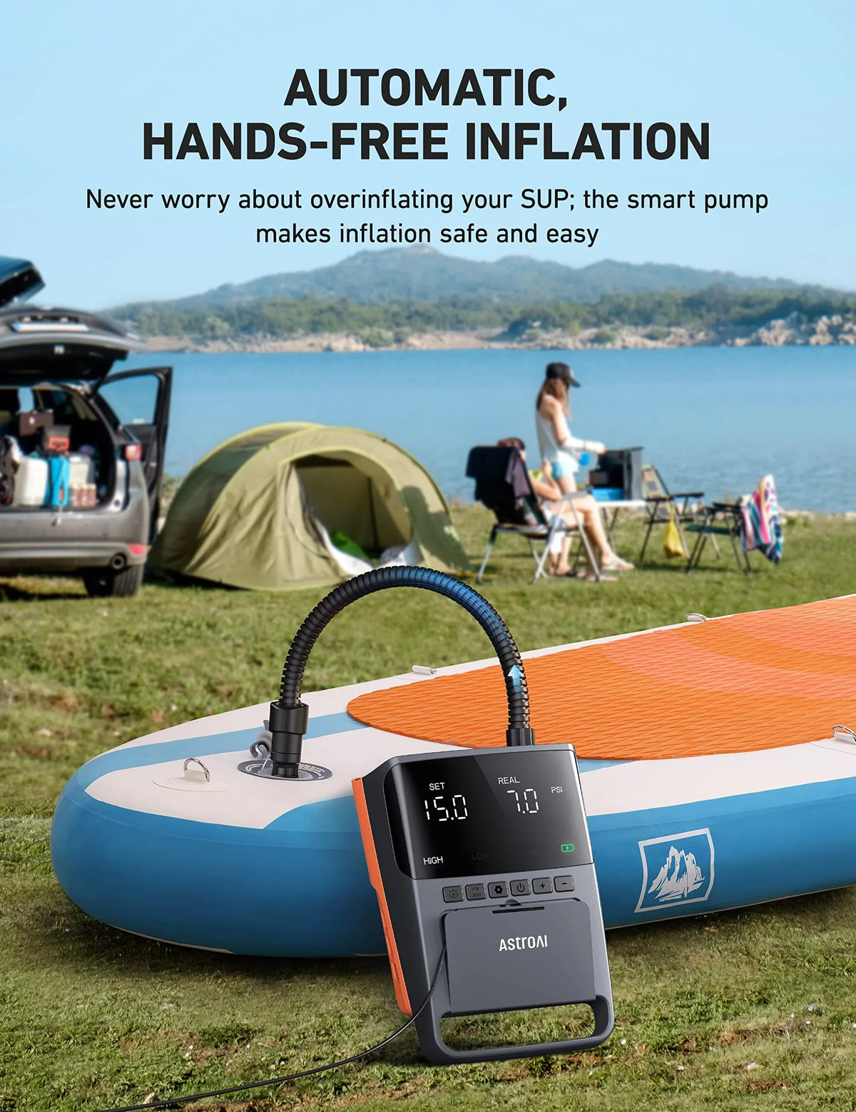 Pump, Pump 20 AIRUN PSI Electric High-Pressure Paddle SUP Board