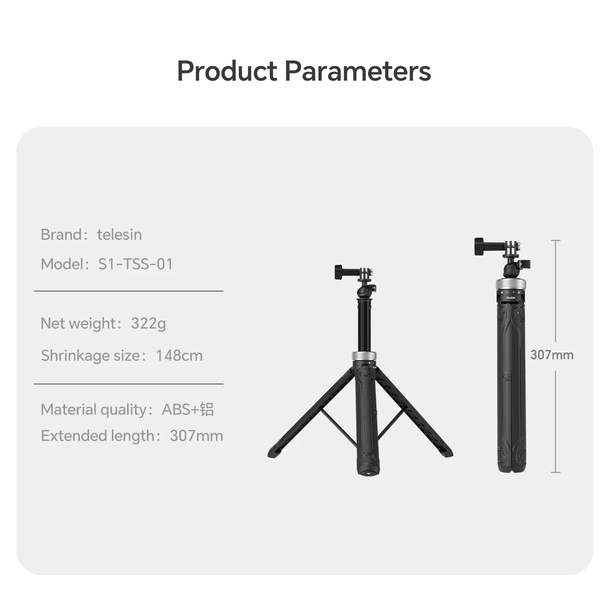 10 Insta360 Selfie Osmo 7 For 12 8 Selfie 1.5M 6 DJI Action 360° Tripod Stick GoPro 11 Rotation 9 Hero Stick Foldable 5