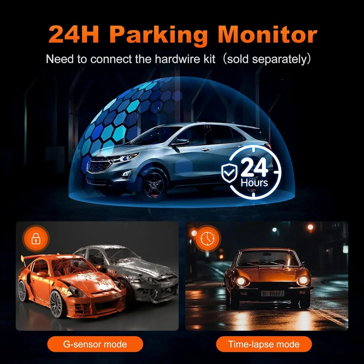 R39 GPS VVCAR WiFi IPS Car Camera Dash Parking Cam Channel 3 Rear Inside Front Mode Dashboard 5K 64GB 3.99" Card Recorder with