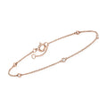 ct. 0.10 in Station Women's, Adult by Rose Gold, RS Diamond 14kt Bracelet Ross-Simons t.w. Pure