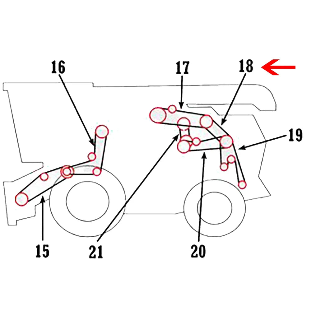 S680 S680HM S690 Fits Drive New H240888 Belt S690HM Upper Deere John Chopper