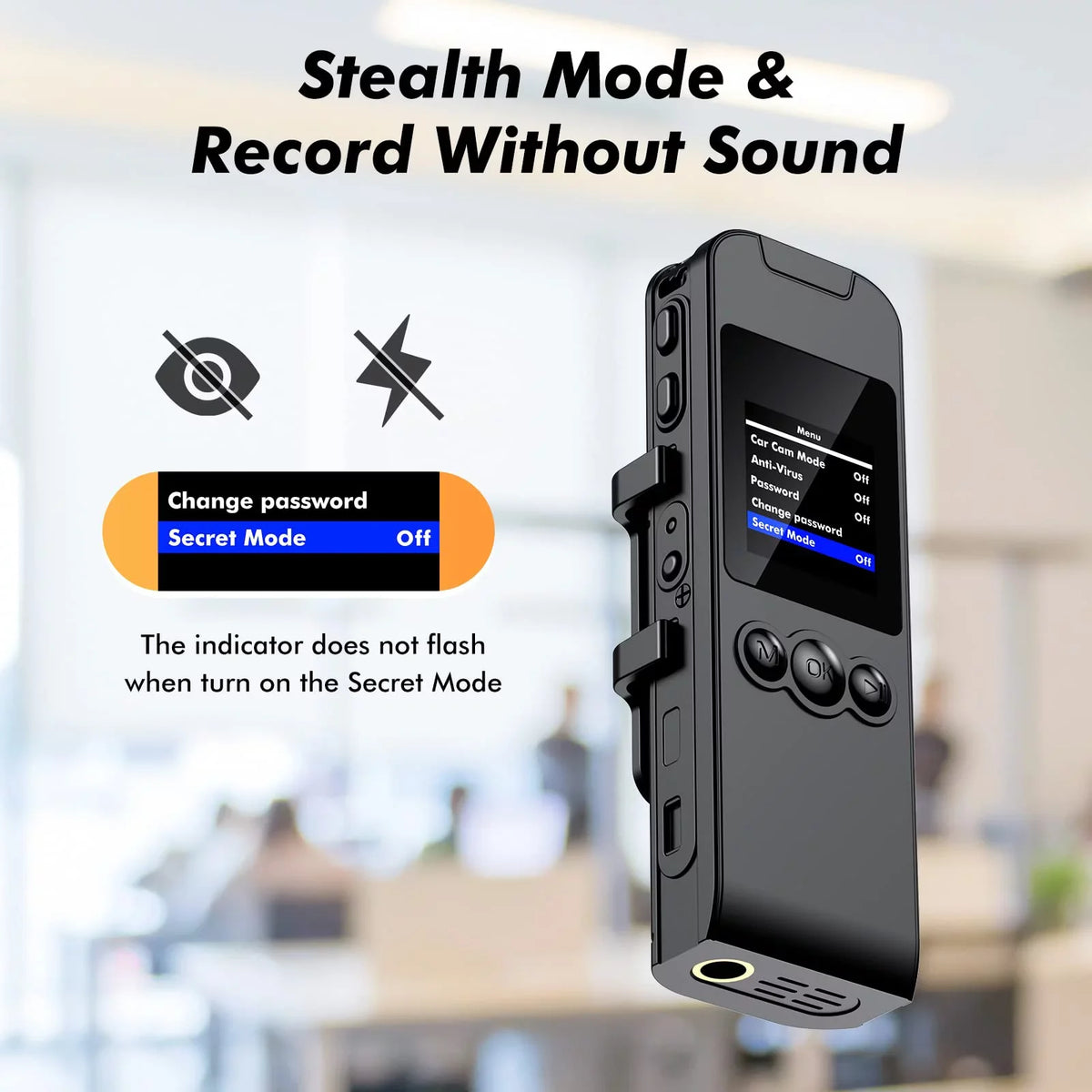 Losfom Worn Audio with Body (Only WiFi Z02 1296P and Camera Body Camera, Recording Video Camera)