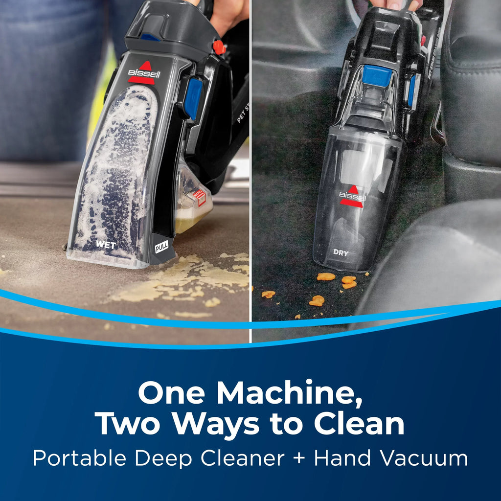 Duo Pet 3706 Eraser™ Portable Hand Vacuum, Deep BISSELL® Cleaner Cordless Stain and
