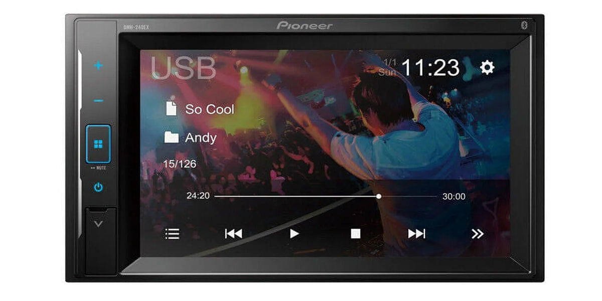 '+ Camera DMH-240EX Receiver XX-20C 6.2" Touchscreen Rearview Pioneer Backup Bundle Car