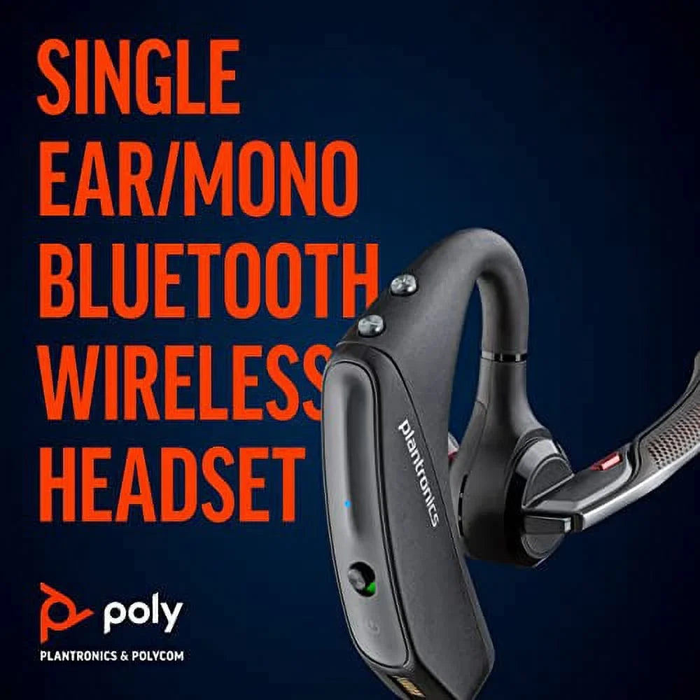 '- and/or your (Monaural) Zoom with Compatible to Noise - Single-Ear UC 5200 PC Voyager Works Teams, (Poly) Canceling more Headset USB-A - Bluetooth - Mac to - connect & Plantronics