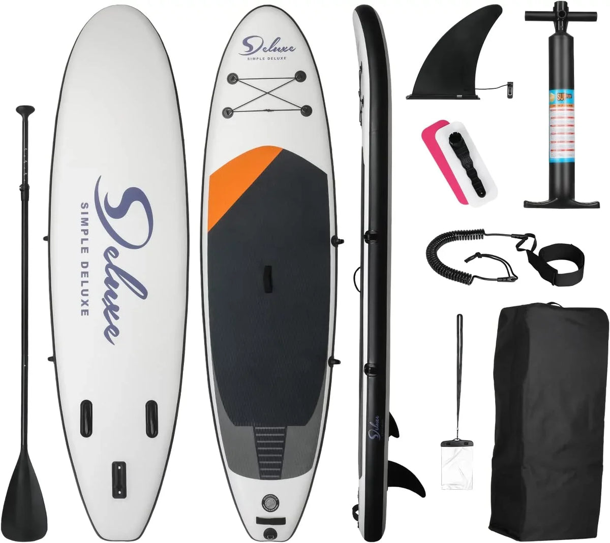 Backpack, Adults, Deluxe SUP KEHOMY Skill Accessories Simple Stand Control, All Premium Youth Blow with Surf Paddle & Inflatable Up Black – Board Up & for Levels,for