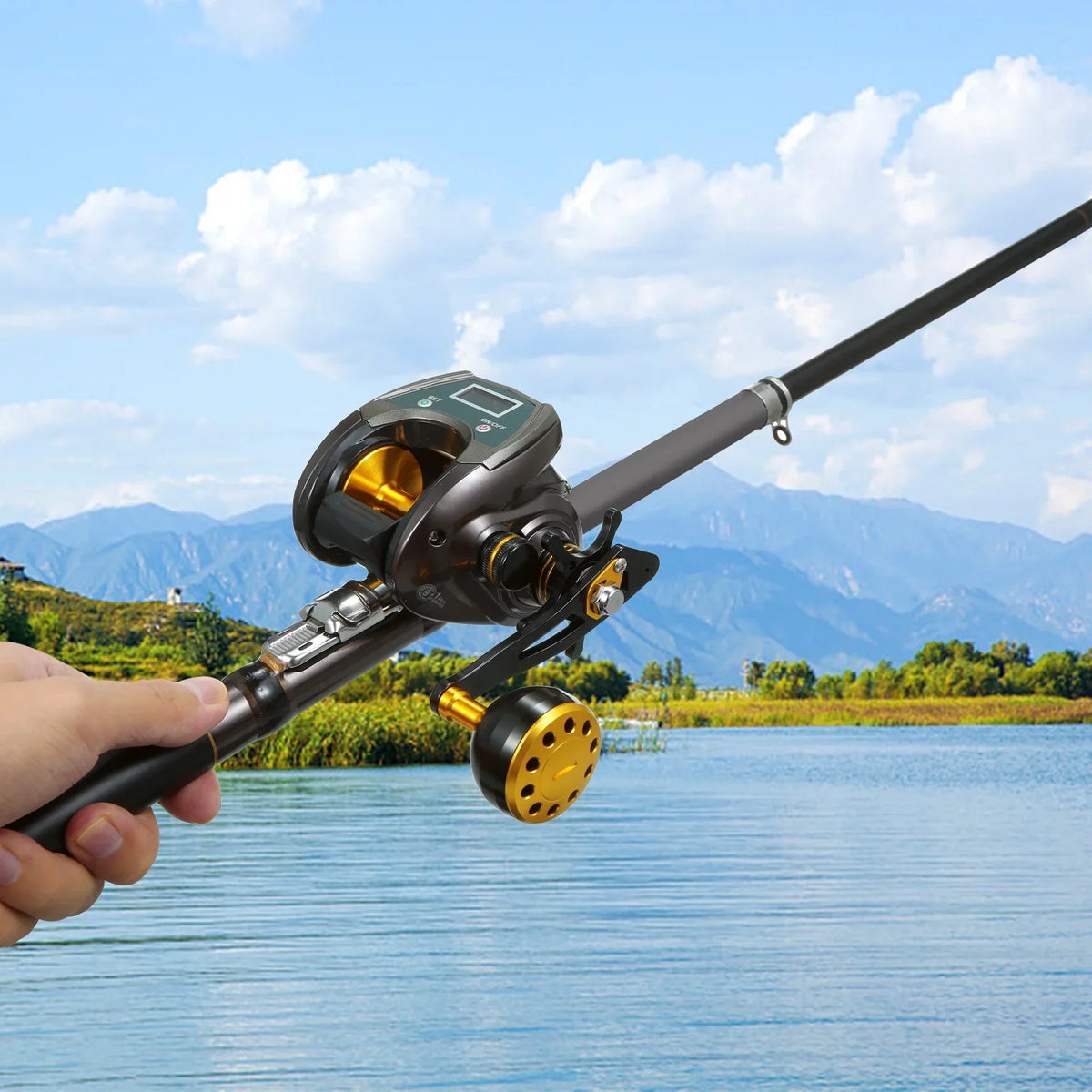 Baitcasting Fiber Ratio 6.4 Display Display Baitcaster Brake Reel Usb With Reel Carbon Reel,With 1 With Speed 1 Reel Eryue 9+1bb Brake 9+1bb Reel Carbon Speed Display Reel 6.4 Fiber Reel EXBERT Speed