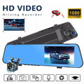 HD Car Front Camera Rearview DVR Video Recorder Dual Cam Dash 1080P Mirror Rear Teledu