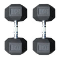 50 Rubber Fitness (RDB-050) lb Deltech Pair Dumbbell