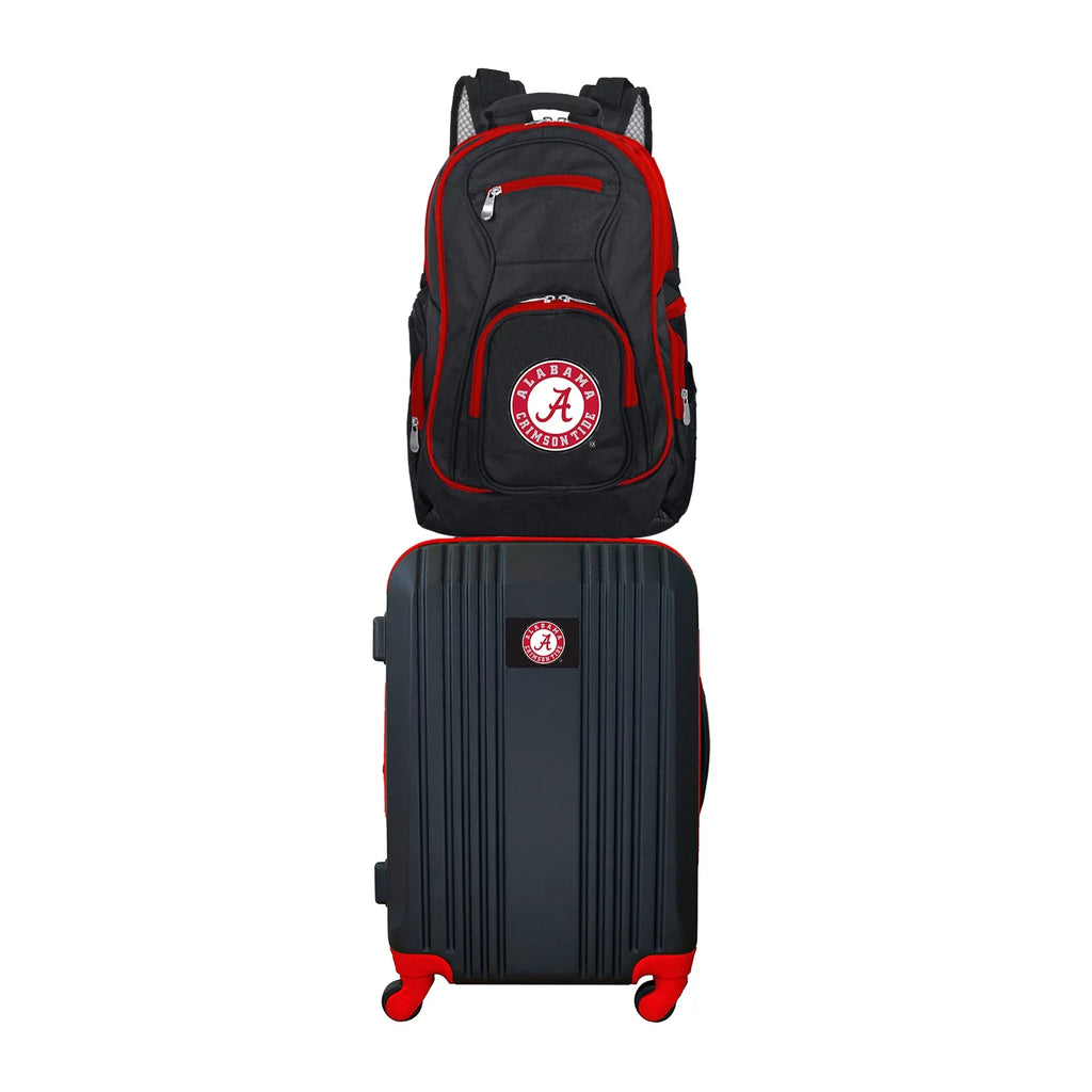 NCAA Alabama Crimson Backpack Set Tide and 2-Piece Luggage