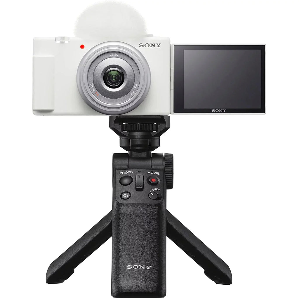 & Creators 4K for White Vloggers Vlog ZV-1F/W Camera and 20.1MP Content Bundle with Video ZV-1F