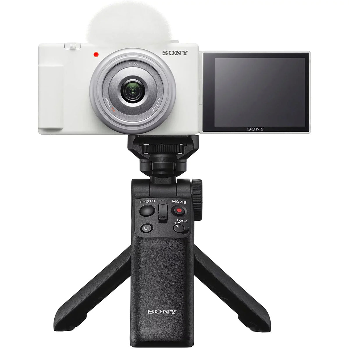 & Creators 4K for White Vloggers Vlog ZV-1F/W Camera and 20.1MP Content Bundle with Video ZV-1F