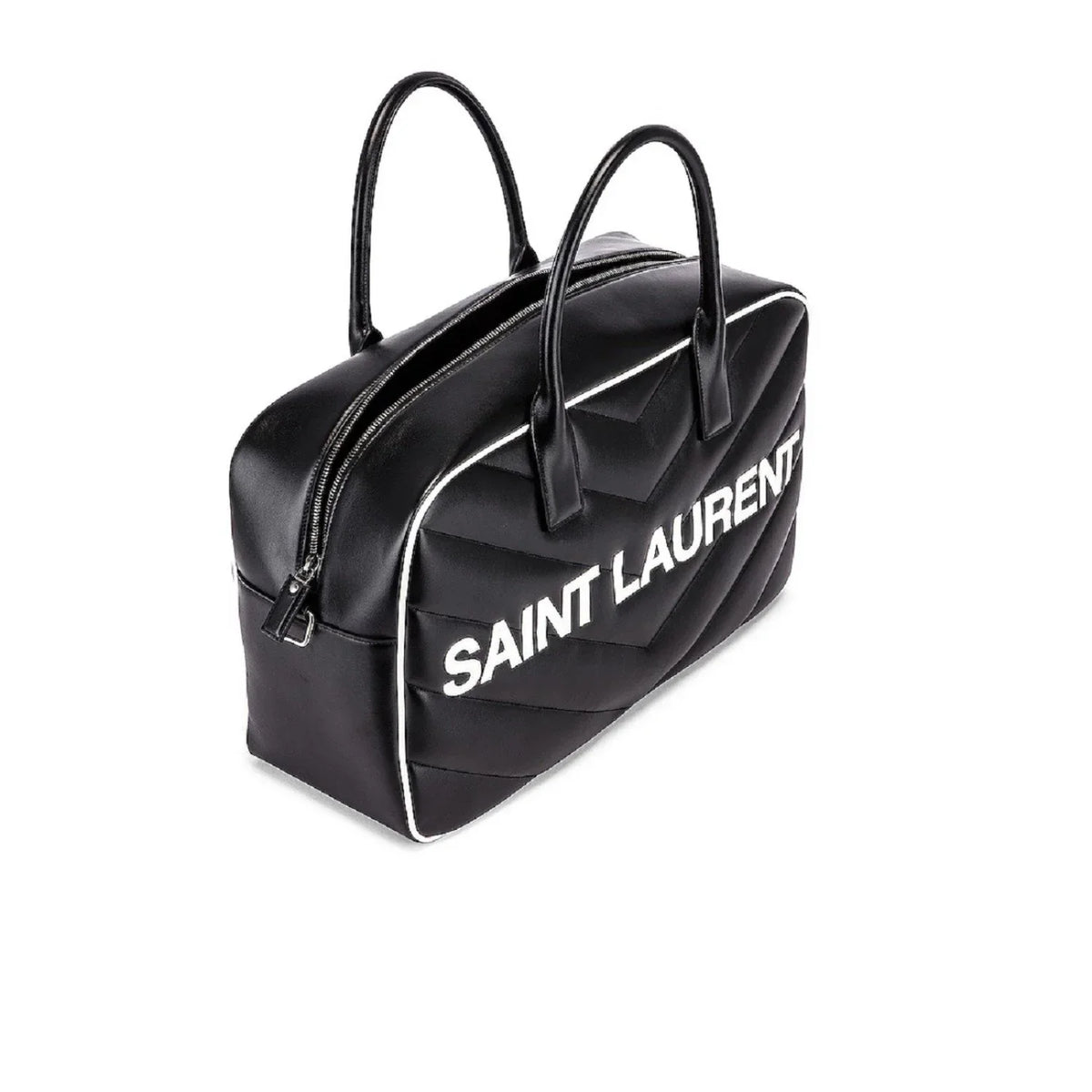 Bag 525145 Bowling Laurent Duffel Miles New Leather Logo Saint Black Calf