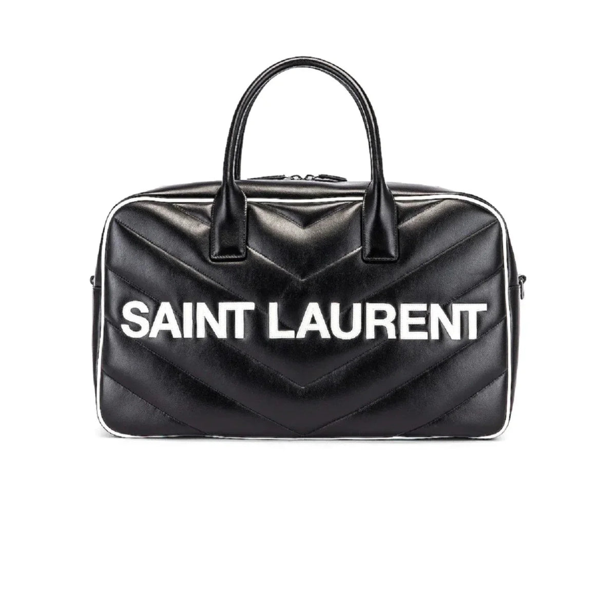 Bag 525145 Bowling Laurent Duffel Miles New Leather Logo Saint Black Calf