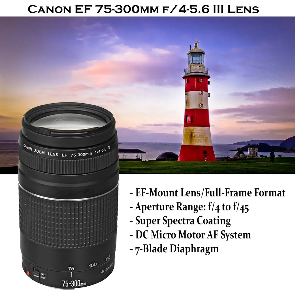 & 2X More Frame Lenses, Battery, R5 Camera Video 64GB Light, 24-105mm Microphone, Cards, Mirrorless with Case HD Full III 420-800mm Memory STM & EOS RF + Extra 75-300mm LED Accessories: Canon