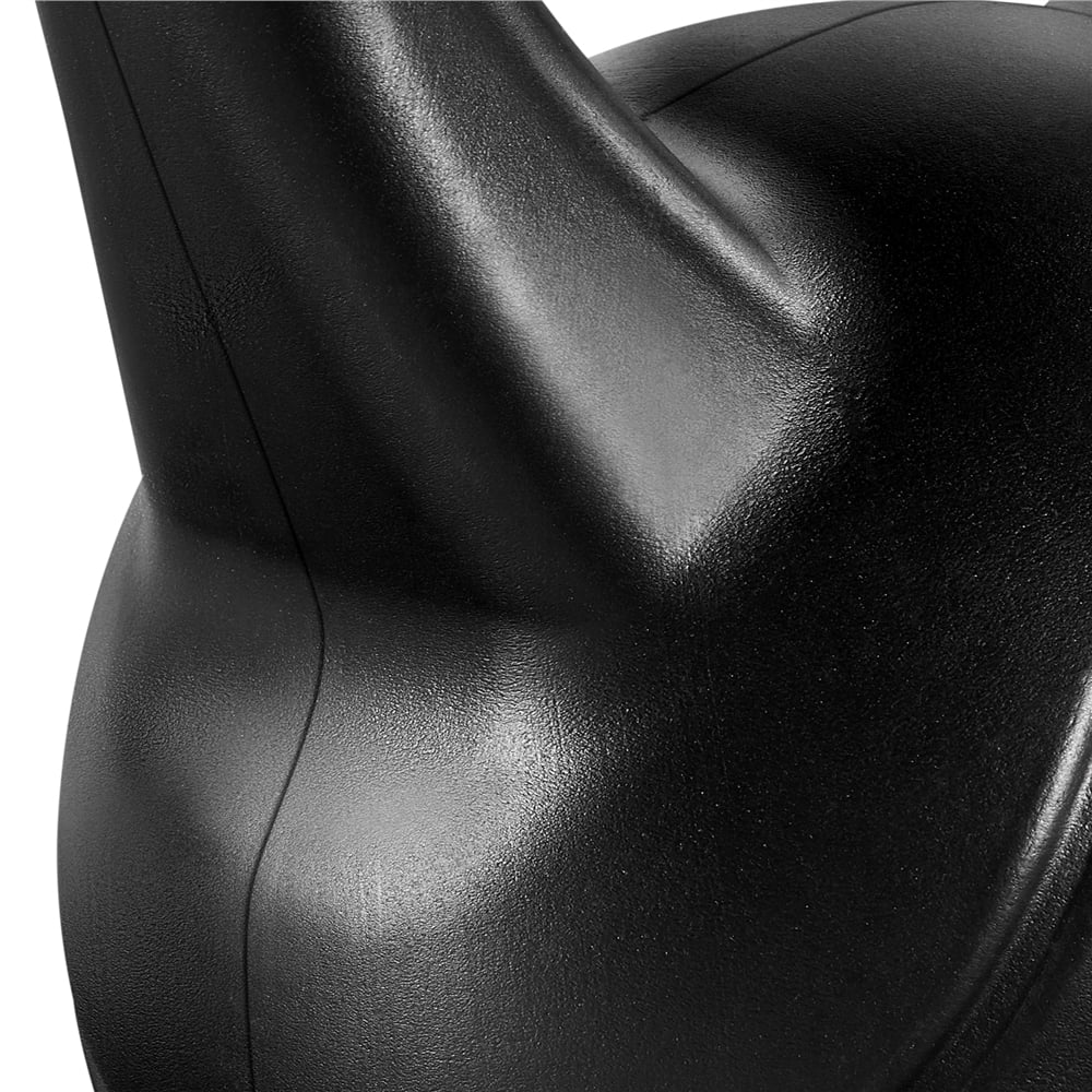 Lbs. for Workout, HDPE Coated and Home, 35 Gym Easyfashion Fitness Kettlebells Black