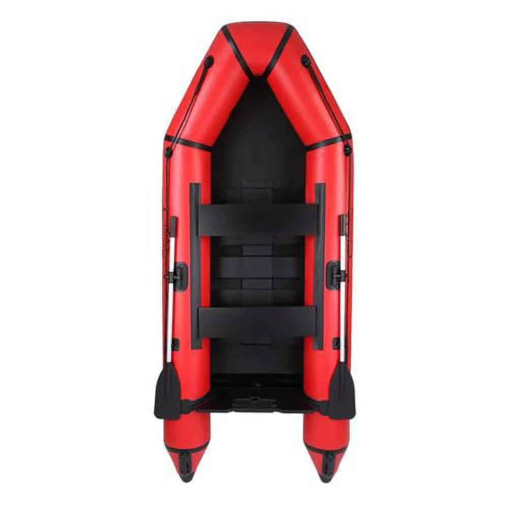 Campingsurvivals Oars with 10ft Rafting Inflatable Air Boat, Thickened and Boats Red/Black Pump,