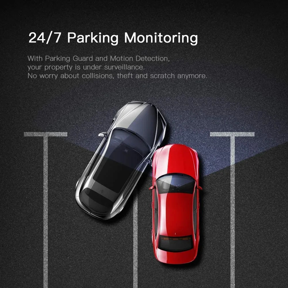 C450 FHD APEMAN Wide 3" Parking Car Dash 170° 1080P Angle Monitor, Screen, Camera Black Cam