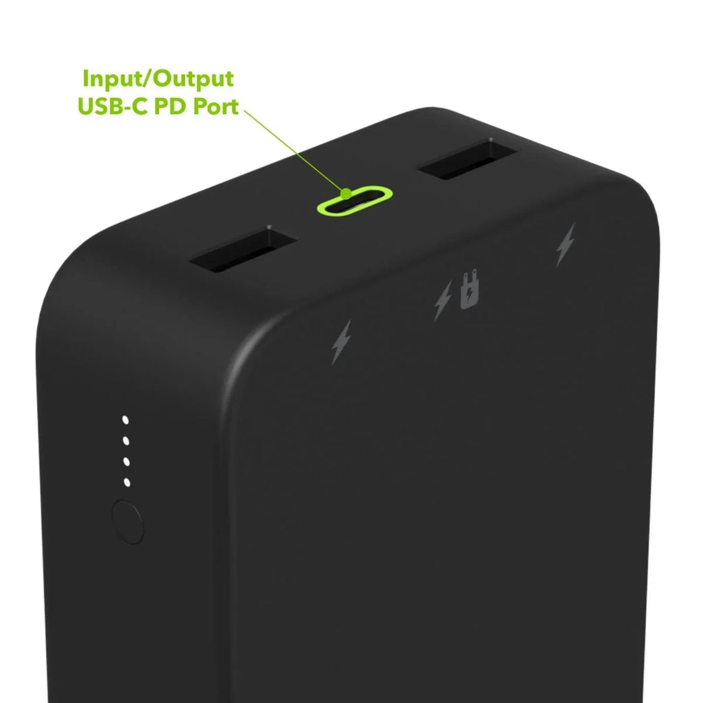 Large Internal Battery, 2023 Port, USB-C Ports Input/Output mAh PD (1) Bank 20,000 USB-A XL 20W Powerstation (2) Power mophie and Travel-Friendly Fast - Charging