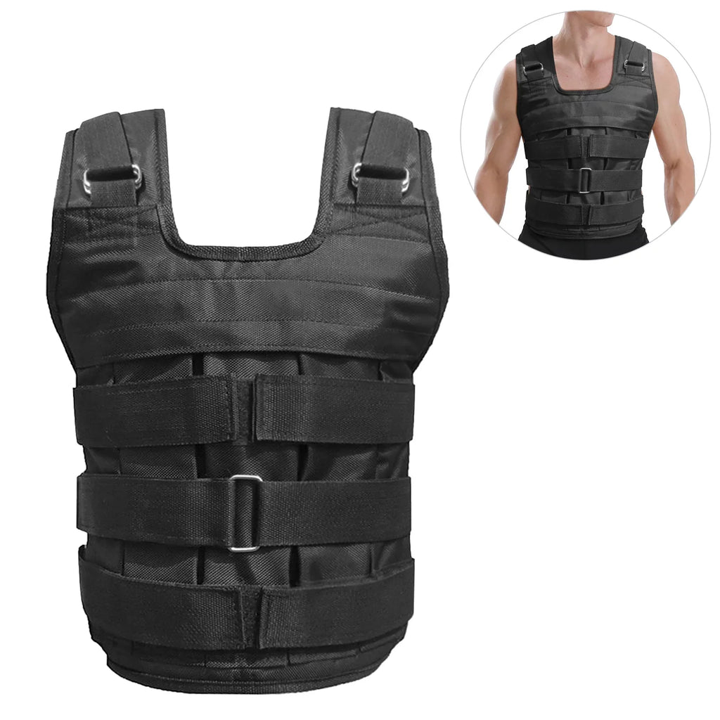 Tomfoto Exercise Training Loading Jacket Adjustable Cloth Max Strength Weight (Empty) Oxford Weight 50kg Loading Vest Weighted