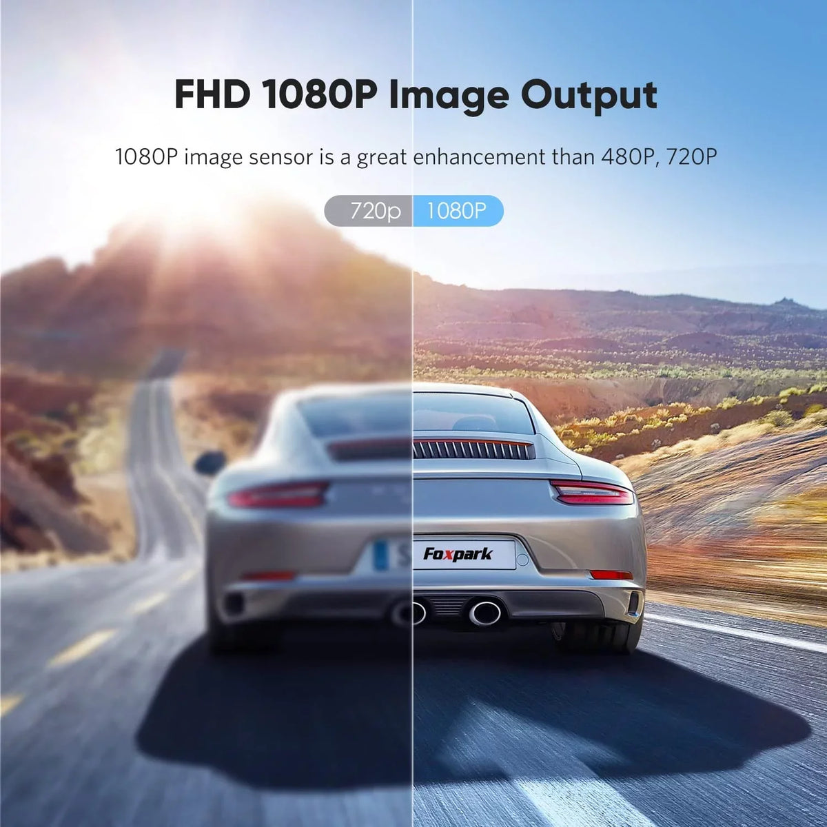 Camera Backup Camera Solar IP69K Truck, Cameras Wireless with Rear Waterproof View System 1080P Van, RV Reverse for Under 2 Cameras, 33FT Wireless
