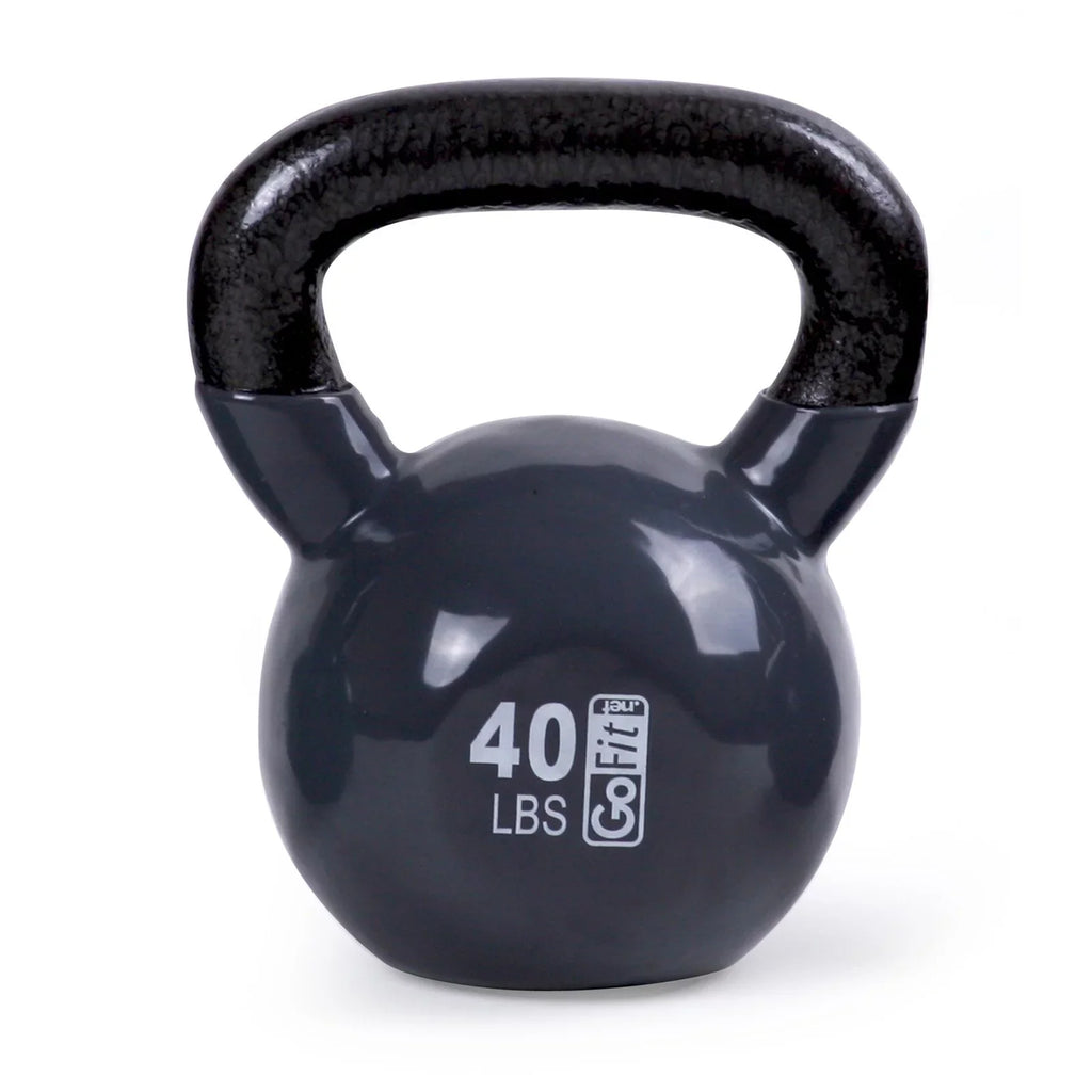 with and Kettlebell - Manual Classic Vinyl DVD GoFit Training 35lb Green Coated