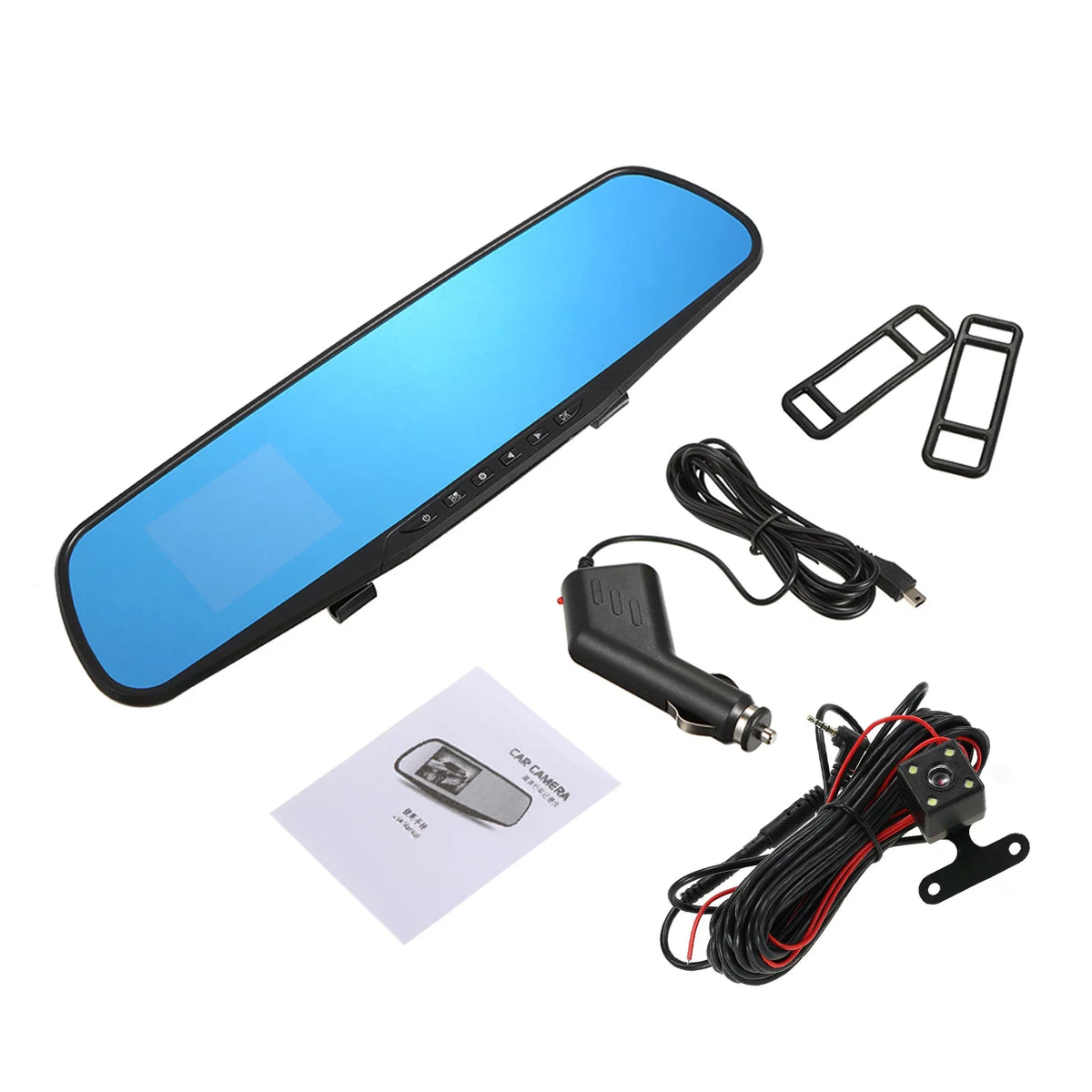 Anself 170°Wide 1080P Detection Cam Full for Safety Recording Motion Dual Dash Recorder Parking Lens Loop Driving Angle Driving