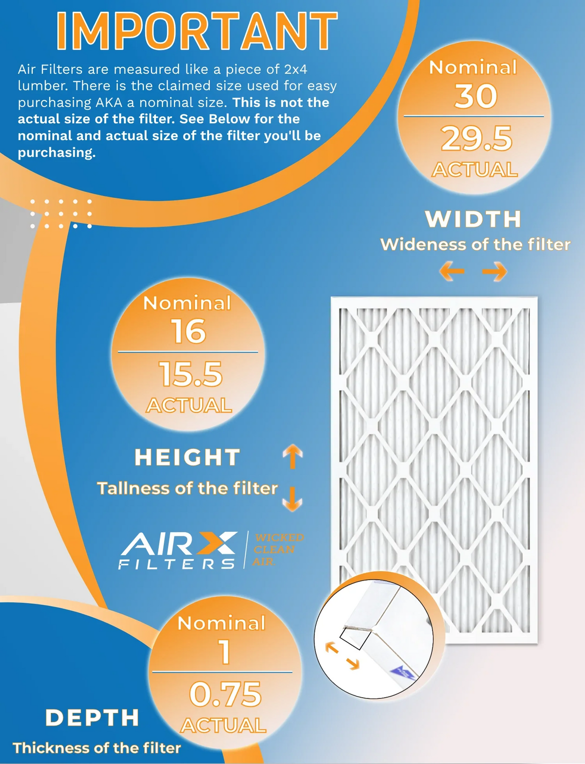 Rating, AIRX Filter AIR. WICKED 1500 Air Made - Furnace MPR USA Pack 16x30x1 12 of by 2200 CLEAN & 13 to FPR 9 Comparable FILTERS Filters MERV - in