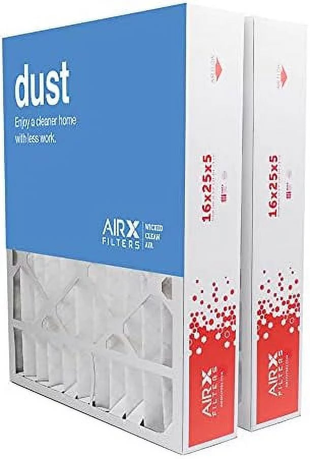 In FC100A1029 For CF200A1008 16X25x5 Dust HVAC Air MERV Replacement CF200D1625, Made AC 2-Pack, The 8 Filter Furnace